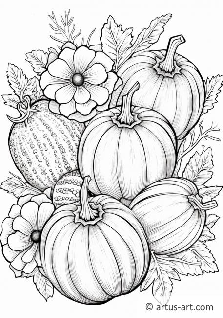 Melon Bouquet Coloring Page